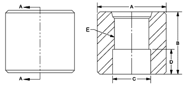 Round femlae SAE o-Ring straight to OD of pipe line drawing